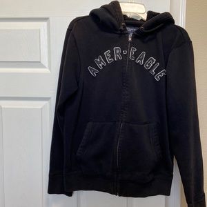 American Eagle Outfitters medium zip front hoodie fleece jacket